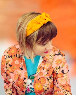 Opaska Marszczulka KOSS Sunset Orange 🍊