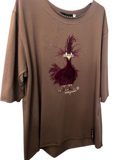 T-shirt „Kurak Vayana” – Mocha 🤎🐔Rozmiar 2