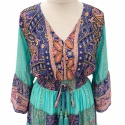 Sukienka Premium Boho - Turkus Boho