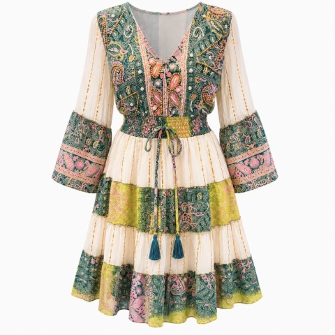 Sukienka Boho Premium Oriental Cream