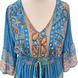 Sukienka Boho Premium Indigo Sky