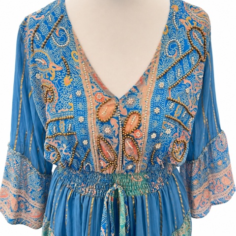 Sukienka Boho Premium Indigo Sky