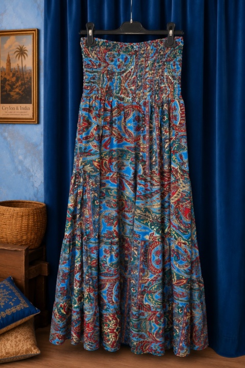 Mystic Indigo - Spódnica Maxi Boho