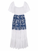 Indigo Riviera – Bawełniana Sukienka Hiszpanka Maxi