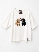 T-shirt „Jamniki Vayana” – White 🤍🐾Rozmiar 3