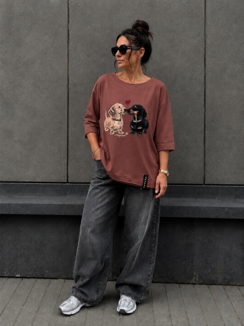 T-shirt „Jamniki Vayana” 🐾🤎Rozmiar 2